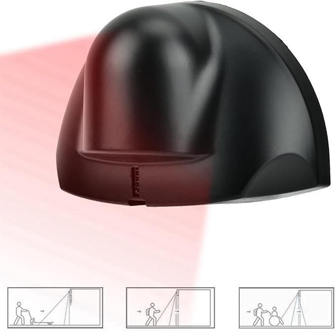 Automatic Door Motion Sensor Request to Exit PIR, 12-24V Microwave Autodoor Sensor 24.125Ghz for Elevator, Adjustable Kit