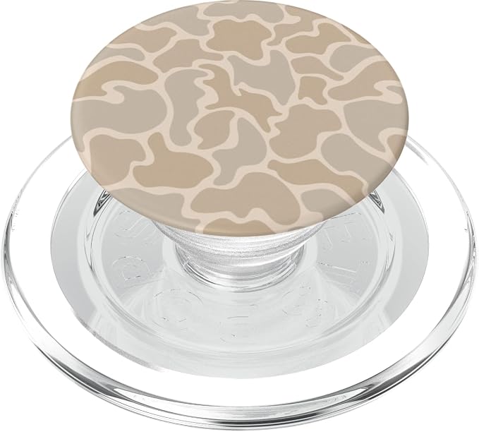 Duck Camo Hunting Camouflage Vintage Aesthetic Cute Beige PopSockets PopWallet for MagSafe