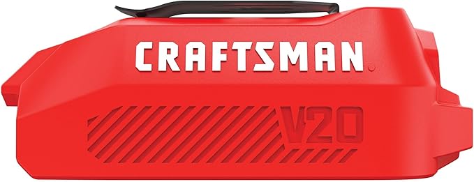 CRAFTSMAN V20 USB Adapter USB Power Source for Charging Phone Tablet Batteries and More Bare Tool Only (CMCB002B)
