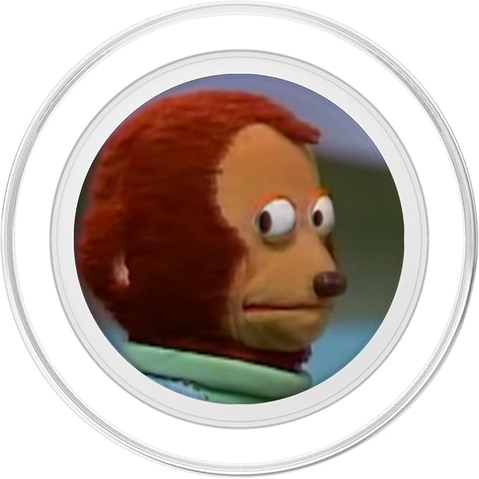 Meme Monkey Stuffed Hiding a Secret Funny Picture Design PopSockets Standard PopGrip