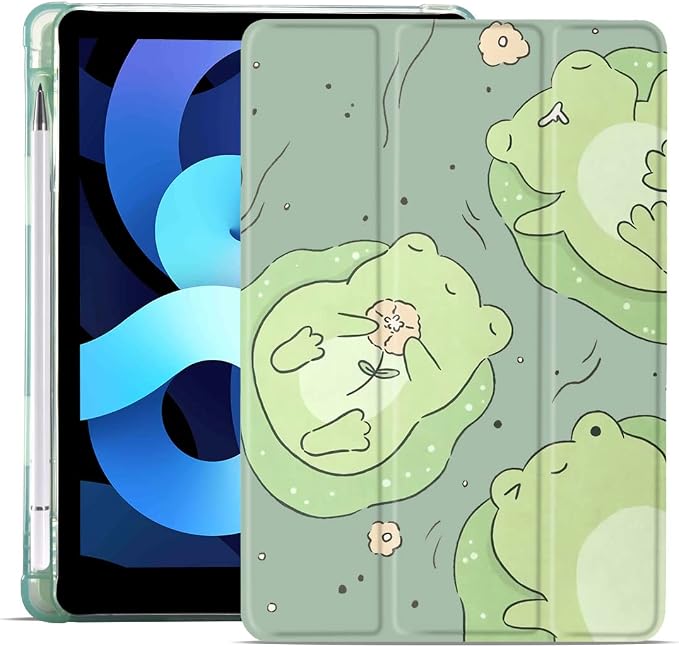Colorful Cat Case for iPad mini 7 A17/mini 6 | Cute Design Cover for iPad Mini 7th 2024 / 6th 2021 8.3 with Pencil HolderBlue Leather Shell Trifold Stand Auto Sleep/Wake