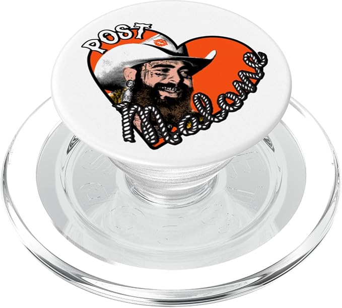 Official Post Malone Heart Photo PopSockets PopGrip for MagSafe
