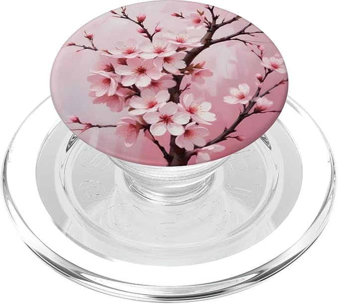 Pink Flower Cherry Blossom Floral Sakura PopSockets Adhesive PopGrip