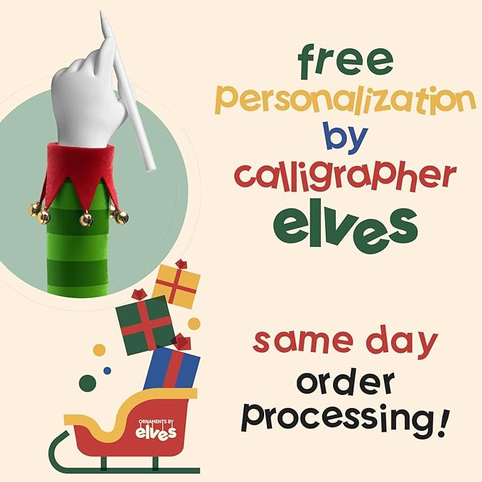 Ornaments by Elves - Personalized Cycling Two People Ornaments 2025, Mountain Bike, Dirt Bike Ornament,Two Boys Riding Bicycle, Home, Office, Christmas Decor in a Giftable Packaging