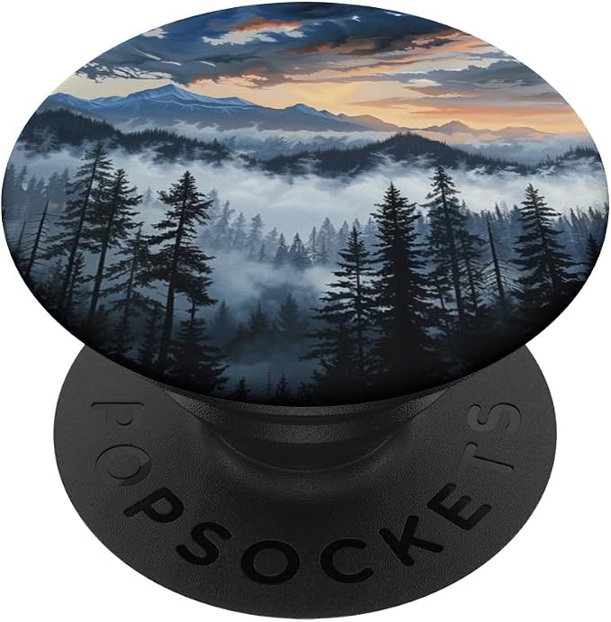 Mountains Wilderness Forest Hiking Pine Tree Nature PopSockets Adhesive PopGrip