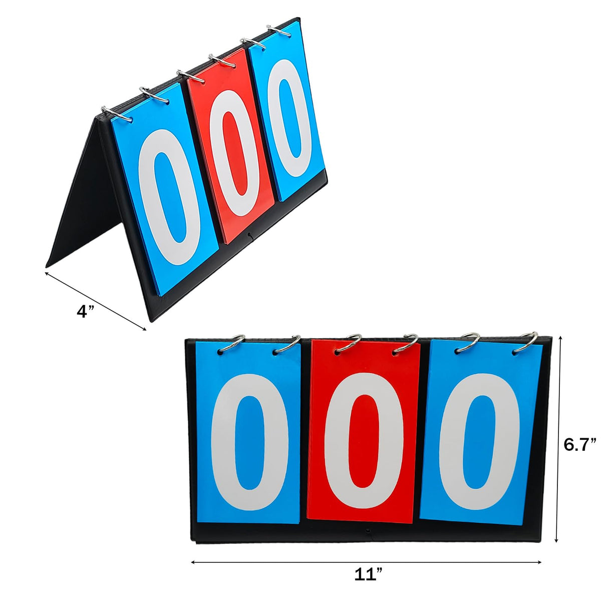 GRSECPO Portable Flip Scoreboard for Table Top Games Multi-Sport Score Keeper (Basketball, Soccer, Tennis & More)
