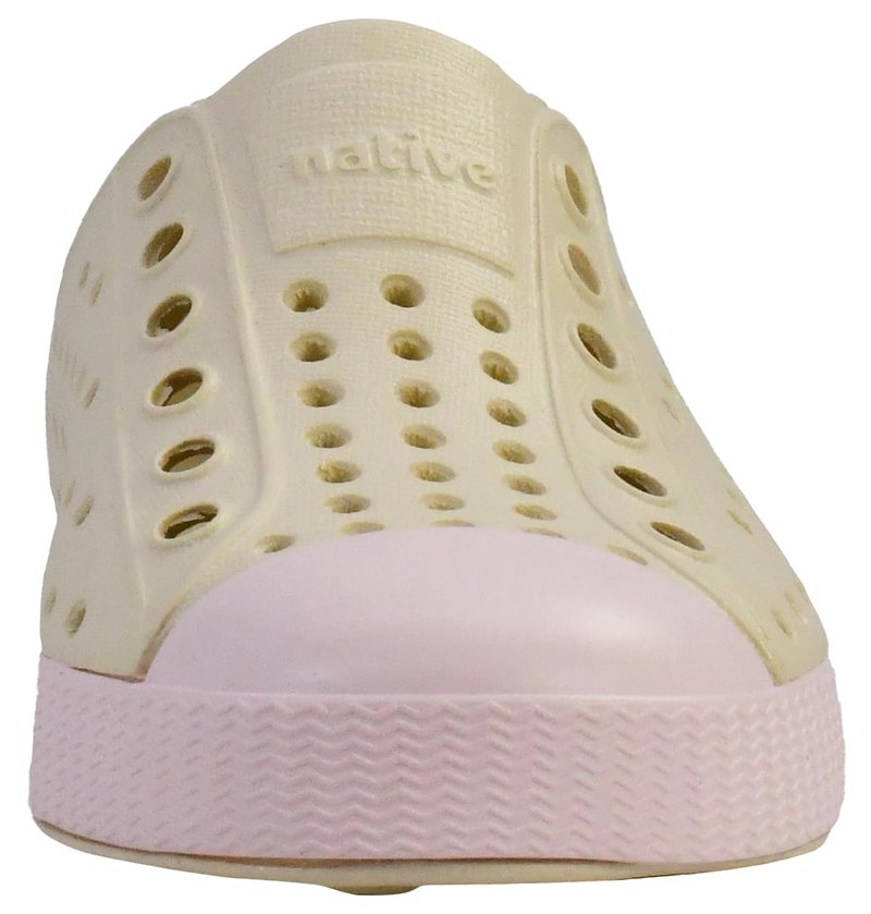 Native Shoes Unisex-Kids Jefferson Sneakers, Bone White/Milk Pink, 4 Big Kid