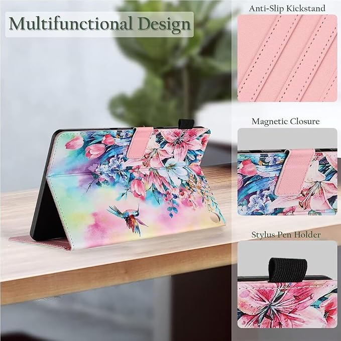 Fancity for Amazon Kindle Fire Max 11 Case 13th Generation 11 2023 Release | Soft PU &amp TPU Leather Protective Stand Cover Case for Fire Max 11 with Smart Auto Wake/Sleep Pencil Holder Beach