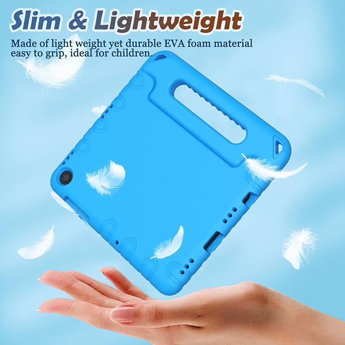 LTROP Shockproof Lightweight Convertible Handle Stand Case for Samsung Galaxy Tab A11 Plus 2025 / A9 Plus 11 Inch 2023 with Built-in Screen Protector Galaxy Tab A11+ / A9+ Case for Kids Black