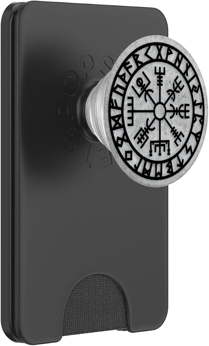Vegvisir Viking Compass Rune Protection Symbol Celts Nordic PopSockets Adhesive PopGrip
