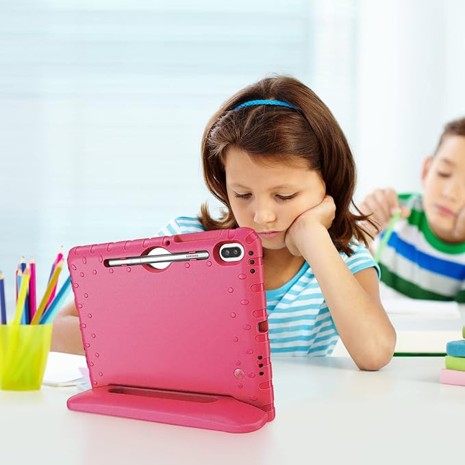 Kids Case for Samsung Galaxy Tab S6 Lite Shockproof Handle Stand Blue | Lightweight Kids Friendly EVACompatible with Samsung Galaxy Tab S6 Lite 10.4 Inch 2024/2022/2020 Release S Pen Holder