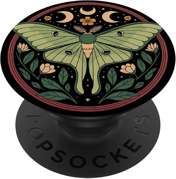 Luna Moth Lover Entomology Bug Flying Insect PopSockets PopWallet for MagSafe