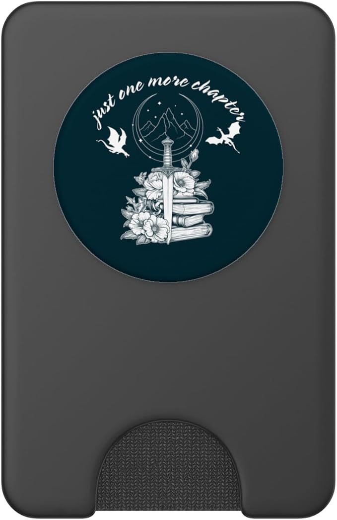 Just One More Chapter Book Dragon Romantasy Reader Bookish PopSockets PopGrip for MagSafe