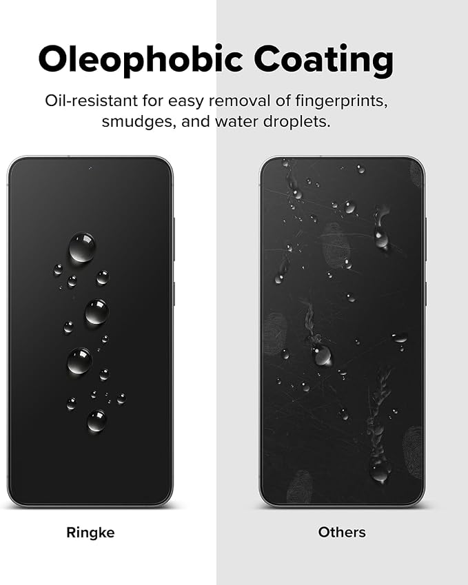 Ringke for Samsung Galaxy A35 5G Screen Protector [Easy Slide 2 Pack] | Easy Installation with Alignment Tool Case Friendly Premium 9H Hardness Tempered Glass