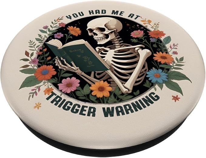 You Had Me At Trigger Warning Dark Romance Smutt Book Reader PopSockets PopGrip for MagSafe