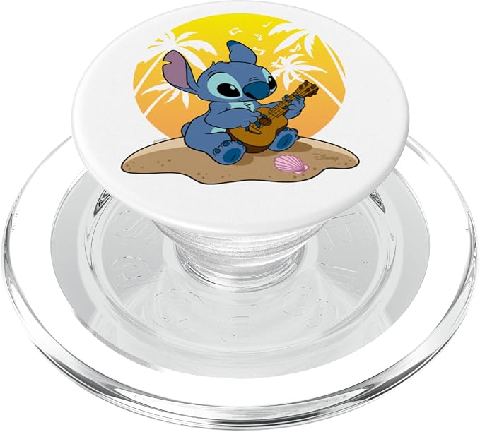 Lilo &amp Stitch - Stitch Summer Uke PopSockets Adhesive PopGrip