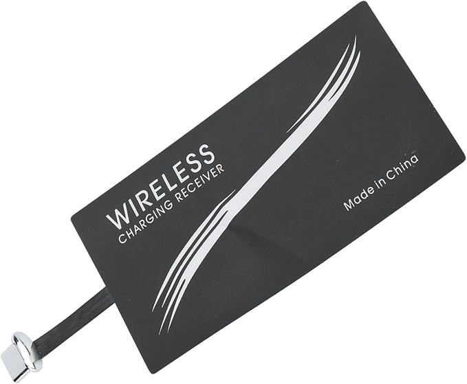 ASHATA 2Pcs Type C QI Charging Receiver Ultra Thin QI Receiver Electromagnetic Induction 1000mA Fast Charging Receiver for All Type C Cell Phones