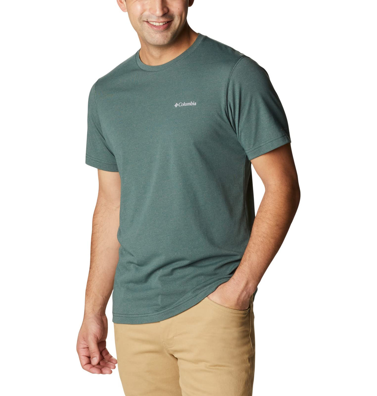 Columbia Men's Big & Tall Thistletown Hills Short Sleeve, Spruce Heather, X-Large B&T