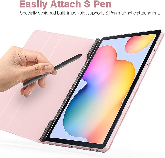 TiMOVO Magnetic Case for Samsung Galaxy Tab S6 Lite 10.4'' Tablet - Black | Strong Magnetically Attached Ultra Slim Lightweight Support Auto Wake/Sleep