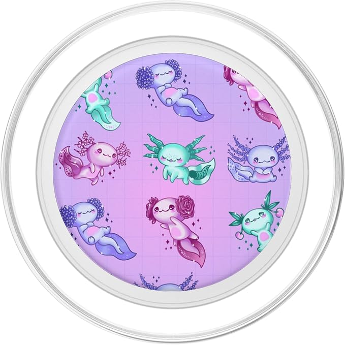 Axolotl Pattern PopSockets Adhesive PopGrip