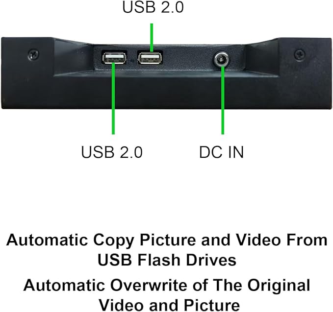 VSDISPLAY 24 Inch Ultra Digital Signage 1920x360 Resolution IPS Display,Auto-Copy Autoplay from USB, Screen Rotation & Split Screen for Supermarket,Retail Store,Restaurant,Mall