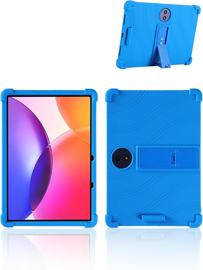 for TCL TAB A1 Plus Android 16 Tablet12.2 2.4K Ultra Clear Display Tablet Model CaseUYRUREL Soft Silicone Adjustable Stand Cover Lightweight Kids FriendlyBlack.