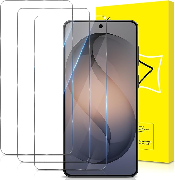 GiiYoon-3 PACK Screen Protector for Samsung Galaxy S26 Tempered Glass [HD Full Coverage] [Easy Installation] [Scratch Resistant] [9H Hardness] Protective Film