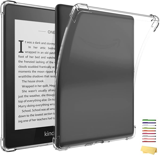 Clear Case for All-New Amazon Kindle Fire Max 11 Tablet (13th Generation 2023 Release) 11 Slim Lightweight Shell Transparent Soft TPU Back Shockproof Crystal Reinforced Corner Cover Clear