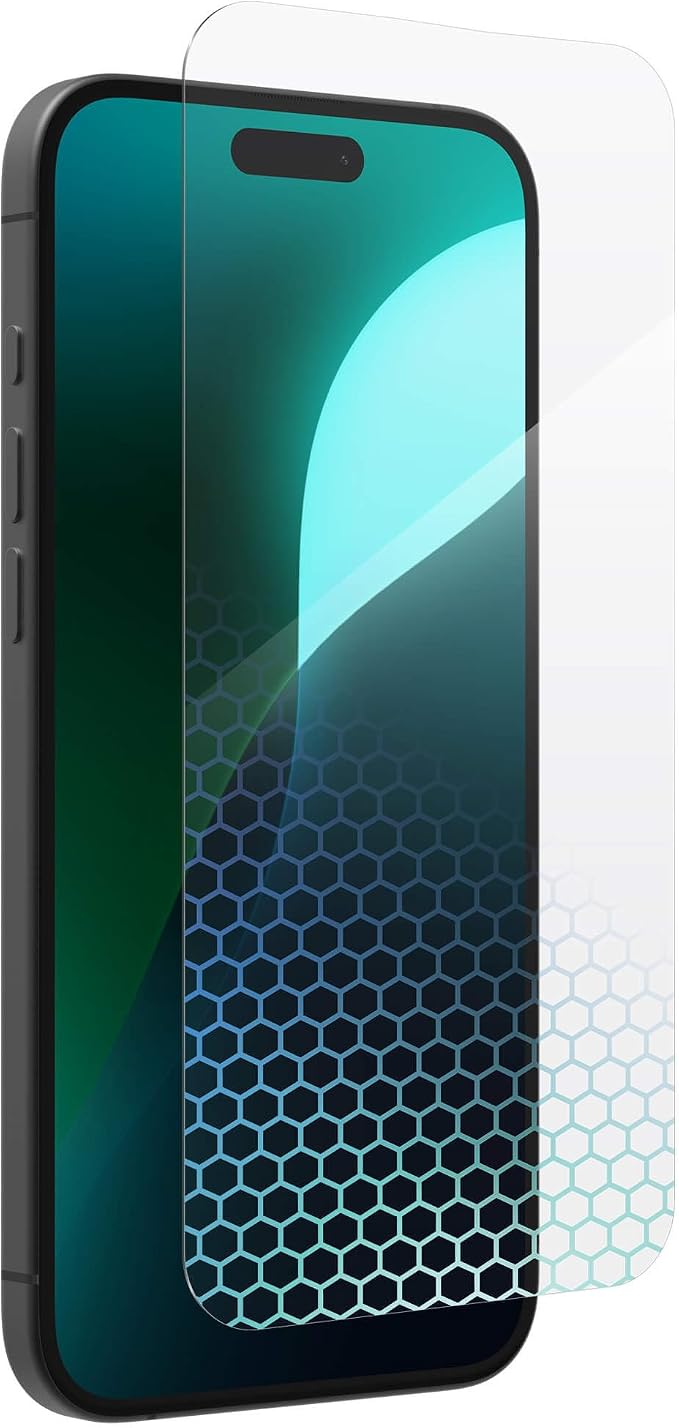 ZAGG - 5 Pack - InvisibleShield Glass XTR4 iPhone 16 / 15 Screen Protector - Blue-Light Filtration 11X Stronger Scratch &amp Smudge-Resistant Surface Anti-Reflective Technology (Ships in bulk pack