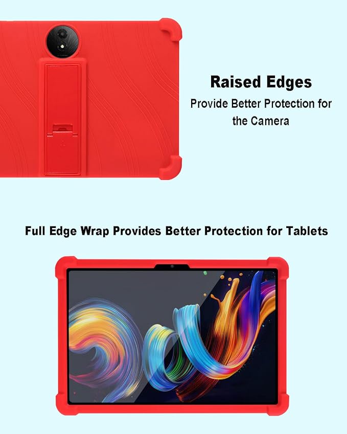 Tablet Case for TCL Nxtpaper 11 Plus Soft Silicone Case with Adjustable Stand Shockproof Protective Cover for TCL Nxtpaper 11 Plus 11.5 inch. (Black)