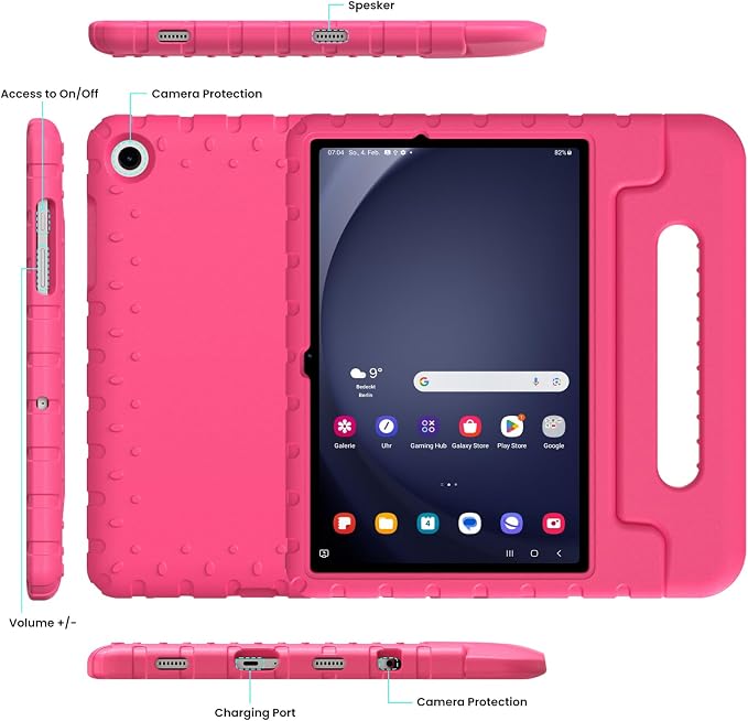 Kids Case for Samsung Galaxy Tab A11+/A9+ Plus 11 Inch 2025/2023 Tablet | Foldable handle highly durable odorless and easy to install suitable for children's learning and play.