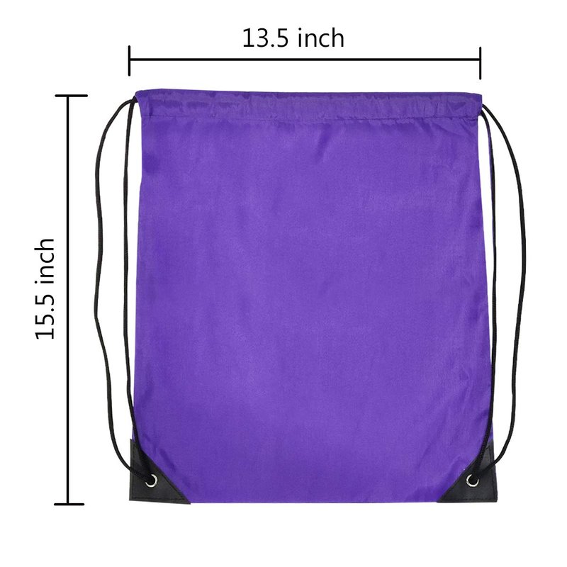 GoodtoU Drawstring Bags, Nylon Backpack Draw String Gym Bag for Sport, Traveling, Team (16 Colors, 80Pcs)