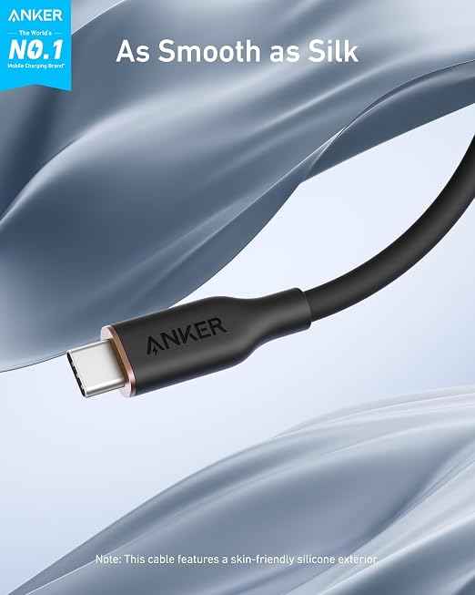 Anker USB C Cable 240W Type C Fast Charging (2-Pack 6 ft Black + White) | USB 2.0 for iPhone 17 / 16 / 15 Series MacBook Pro 2020 and More