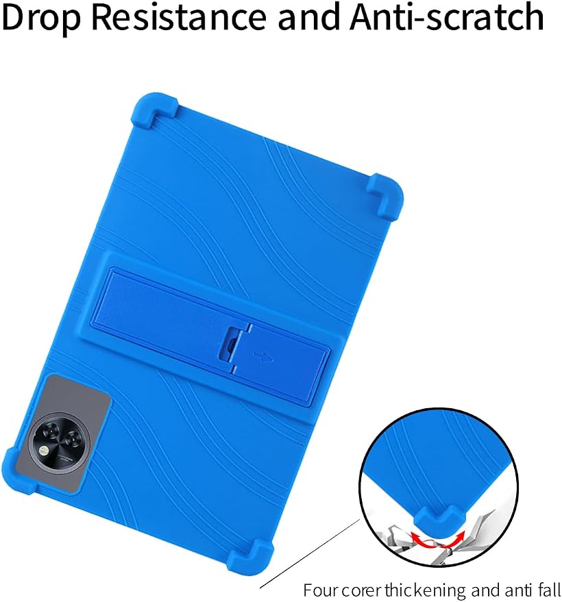 for DOOGEE Tab A9 pro+ Tablet 10.92 inch Tablet CaseBOVUGAC Soft Silicone Adjustable Stand Shockproof Kids Friendly for DOOGEE Tab A9 pro Plus 10.92 Tablet(Black)