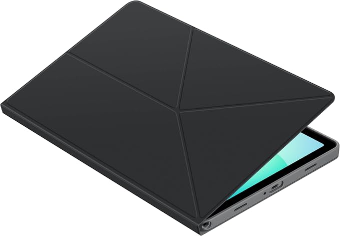 Samsung Galaxy Tab A11+ Book Cover Case Tablet Protector Foldable Stand with Landscape and Portrait Modes Protective Against Bumps and Scratches Auto Screen On/Off US Version Black