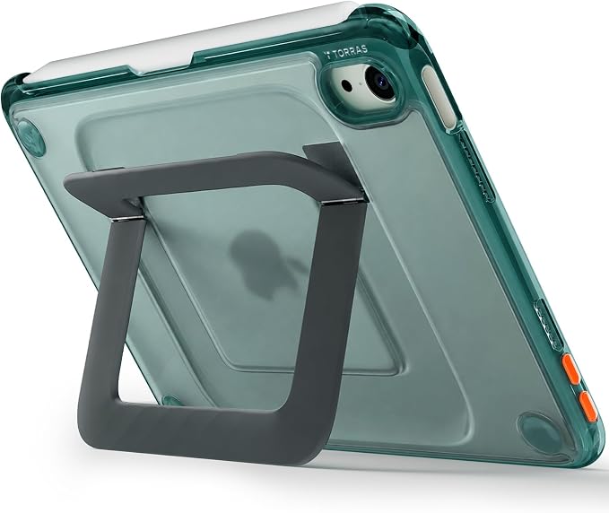 TORRAS Ostand K3 Neo for iPad Air 11 Inch Case (M4 2026 M3 2025 M2 2024) Viewing Angles AdjustableUltra Stable Stand Shockproof Protective Slim Kickstand Case with Pencil Holder Glacier Sprint