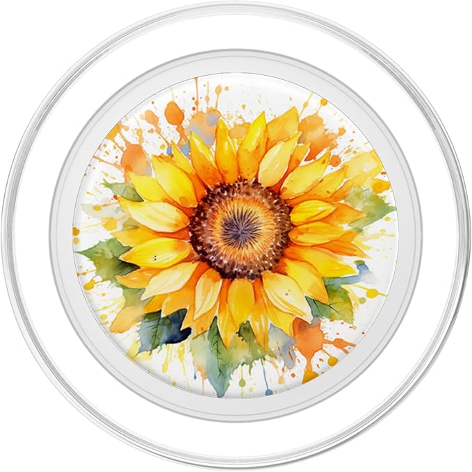 Watercolor Sunflower PopSockets Adhesive PopGrip