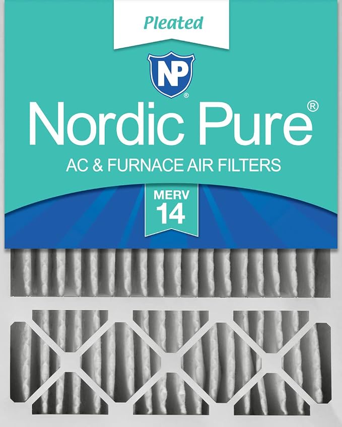 Nordic Pure 20x25x5 Honeywell/Lennox Replacement MERV 14 Air Filter 1 Pack