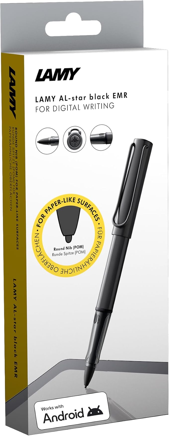 LAMY AL-Star EMR Aubergine (PC/EL tip) - Stylus Pen for Many Android Devices - Touchscreen Pen with Ergonomic Grip - Precise Writing &amp Drawing on Digital Media - with Function Button