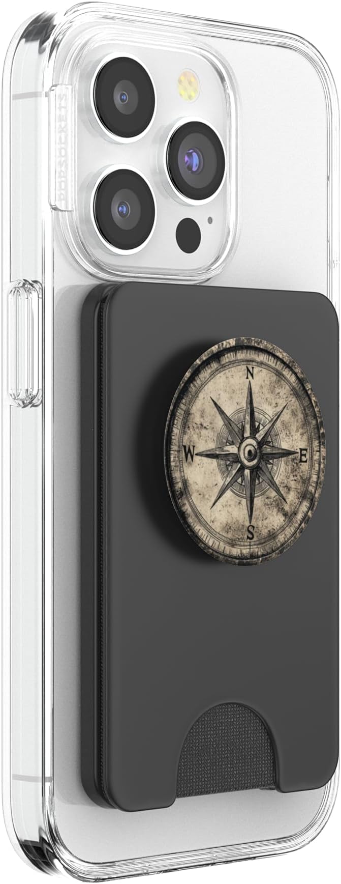 Nautical compass vintage compass PopSockets PopWallet for MagSafe