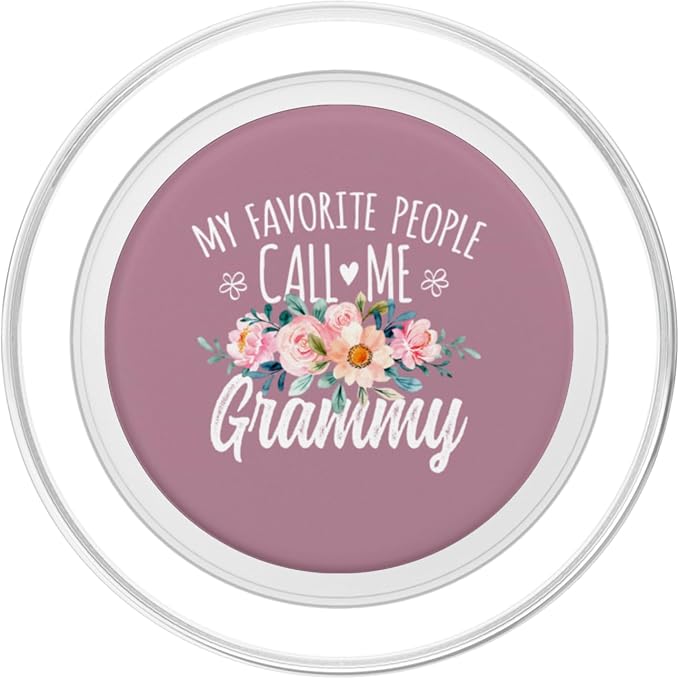 My Favorite People Call Me Grammy Floral Birthday Grammy PopSockets PopGrip for MagSafe