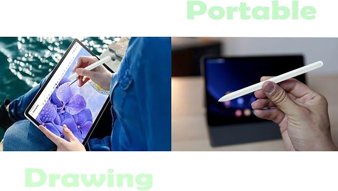 Beige Galaxy Tab S9 FE S Pen for Samsung Galaxy Tab S9 FE Stylus Pen Replacement 4096 Pressure Levels with Free 5 Tips