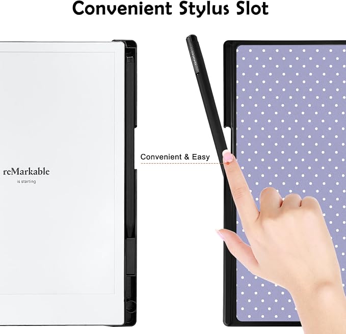 Case for Remarkable 2 Paper Tablet 10.3 2020 ReleasedLightweight and Hard Back Shell Protective Book Folio Cover with Built-in Pen HolderComes with Remarkable 2 Pen Tips.