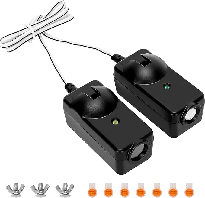 41A5034 Safety Sensor Kit, Replacement for Craftsman/Chamberlain/Liftmaster Garage Door Sensor, Compatible with Liftmaster/Chamberlain/Craftsman Garage Door openers Made After 1997