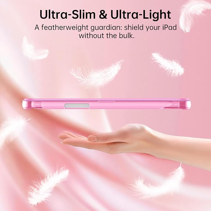 MoKo for iPad mini A17 Pro Case 8.3 Inch 2024 iPad mini 7th/6th Case 2021 | For iPad Mini Case with Pencil Holder Light Trifold Smart Protective Cover with Hard PC Translucent Back Shell Agave Gree