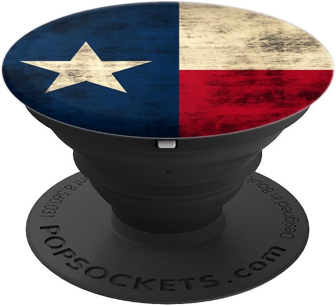 Texas Flag Vintage Rustic Distressed PopSockets Adhesive PopGrip
