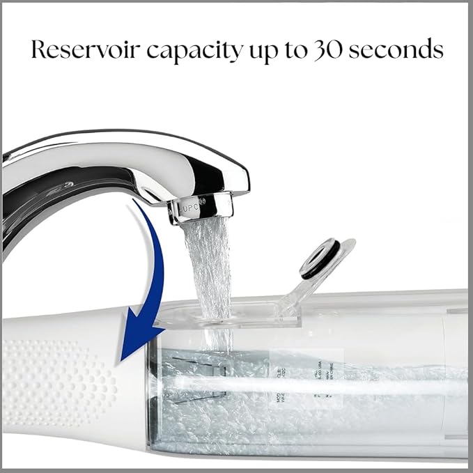 NOVAATOZ HydroOne Cordless Battery Operated Water Flosser for Teeth & Gums | Portable & Waterproof Oral Irrigator | 2 Pressure Modes | Travel Friendly