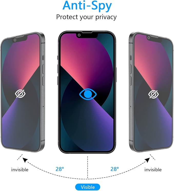 [2 Pack] Matte Privacy Glass Screen Protector Designed for iPhone 11 / iPhone XR Anti-Glare Anti-Fingerprint Install Frame 9H Tempered Glass