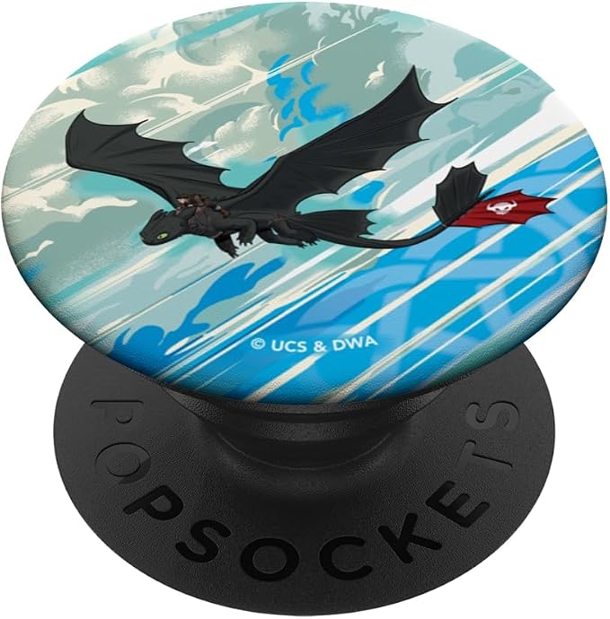 DreamWorks Dragons Hiccup and Toothless Conquer the Skies PopSockets Adhesive PopGrip