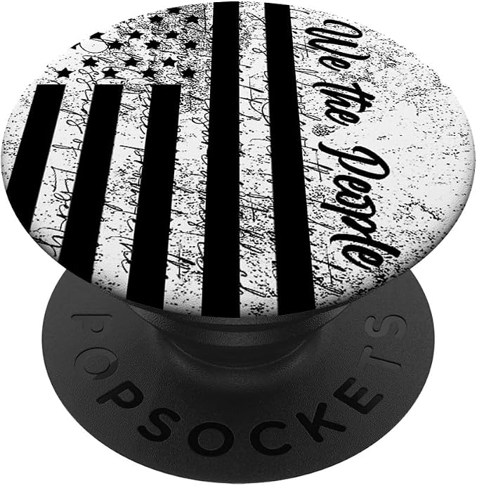American Flag We The People Vintage US Constitution Patriot PopSockets Adhesive PopGrip